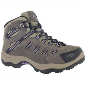 Hi-Tec Women's Bandera Mid Waterproof Boots Dark Taupe/Viola 7.5 