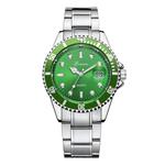 FAPIZI Men's Watch}}Men Fashion Sport Quartz Analog Wrist Watch Military Stainless Steel Date Watch (Green)