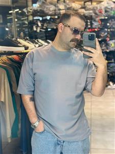 تیشرت بیسیک سبز تیره روشن طوسی کد 218