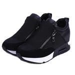 haoricu Sports Shoes Women Wedges Boots Platform Shoes Slip On Ankle Boots Fashion Casual Running Hiking Sneakers