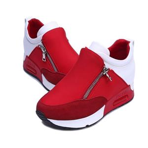 haoricu Sports Shoes Women Wedges Boots Platform Shoes Slip On Ankle Boots Fashion Casual Running Hiking Sneakers 