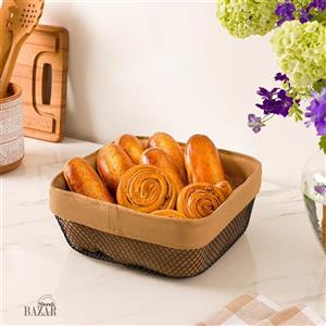 سبد مربع فلزی نان و سبزی لیمون 2322