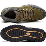 CAMEL CROWN Men's Hiking Shoes Low-Cut Breathable Leather Casual Style Hiking Boots for Outdoors Trekking