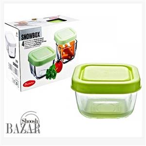 ظرف نگهدارنده موادغذایی 275 سی سی 4 عددی اسنو باکس پاشاباغچه 53223