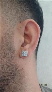 گوشواره مردانه پیچی نگین کد 116