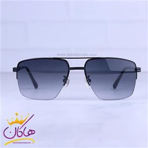 عینک آفتابی گوچی مردانه نیم فریم فلزی مشکی GG1351/4