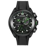 Men's Citizen Eco-Drive Proximity Black Polyurethane Smartwatch BZ1028-04E