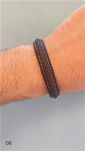 دستبند مردانه چرمی کدD8