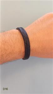 دستبند مردانه چرمی کدD16