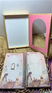 دفتر خاطرات سویل ۱۰۰برگ قفل فلزی  کلاسیک - طرح دو