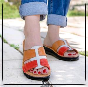 صندل  زنانه چرم طبیعی کلارا کد az017