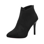 Inkach Womens Ankle Boots Back Zipper | Thin High Heels Snow Boot | Casual Pointed Toe Martin Shoes