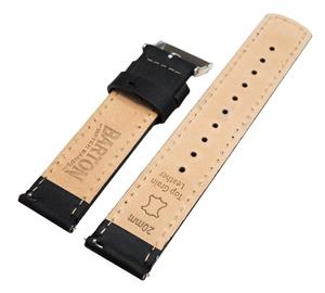 قاب آویز گوشواره برنجی مستطیل 16*23 mm Barton Quick Release - Top Grain Leather Watch Band Strap - Choice of Width - 16mm, 18mm, 19mm, 20mm, 21mm, 22mm, 23mm, or 24mm