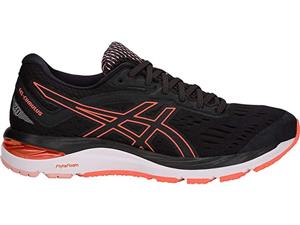 کتانی رانینگ زنانه آسیکس Asics Gel-Cumulus 20 2E Wide Black White