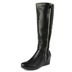 DREAM PAIRS Women's Low Wedge Knee High Winter Fashion Boots