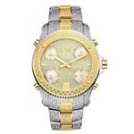 JBW Luxury Men's Jet Setter III 1.18 ctw Diamond Wrist Watch with Stainless Steel Link Bracelet