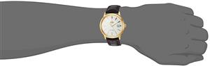 Orient '2nd Gen Bambino Version I' Japanese Automatic Stainless Steel and Leather Dress Watch 