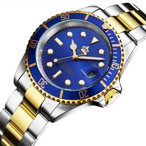 Mens Luxury Watches Ceramic Bezel Sapphire Glass Luminous Quartz Silver Gold Two Tone Stainless Steel Watch 