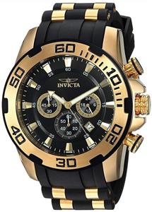 Invicta Men's 'Pro Diver' Quartz Stainless Steel and Silicone Casual Watch