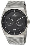 Obaku Men's Analog-Quartz Watch with Stainless-Steel Strap, Silver, 28 (Model: V176GMCBMC)