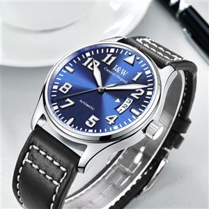 CARNIVAL Iw Series Men's Automatic Mechanical Watch Luminous Analog Calendar Leather Band