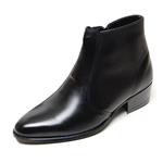 EpicStep Men's Genuine Cow Leather Dress Shoes Formal Casual Zipper Ankle Boots