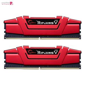 رم دسکتاپ DDR4 دو کاناله 3200 مگاهرتز CL16 جی اسکیل مدل Ripjaws V ظرفیت 8 گیگابایت G.SKILL 3200MHz Dual Channel Desktop RAM 8GB 