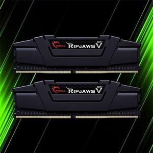 رم دسکتاپ DDR4 دو کاناله 3200 مگاهرتز CL16 جی اسکیل مدل Ripjaws V ظرفیت 16 گیگابایت G.SKILL RIPJAWS V DDR4 3200MHz CL16 Dual Channel Desktop RAM 16GB