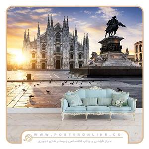 پوستر دیواری شهر میلان: مرکز تجاری ایتالیا کد cc-12110