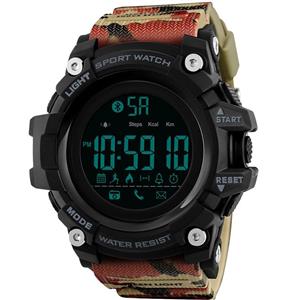 Mens Military Watch Waterproof Digital Sports Pedometer Calorie Outdoor Electronic Bluetooth Smart Watch 