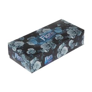 دستمال کاغذی 100 برگ فلورا طرح Behgol Flora Behgol 100 Paper Tissues