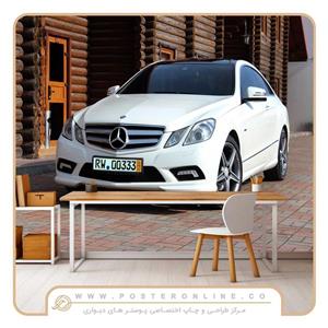 پوستر دیواری مرسدس بنز کلاس E کد mt-90025