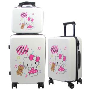 چمدان کودک دخترانه  HELLO KITTY مجموعه سه عددی