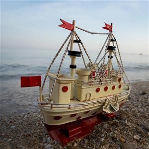ماکت فلزی دکوری مدل کشتی بخار کد 2010