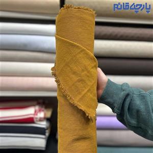 پارچه جین سنگشور رنگ خردلی کد 4821