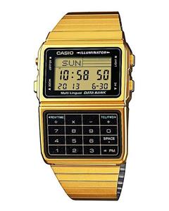 ساعت کاسیو مردانه ، زیرمجموعه Standard کد DBC-611G-1D Casio DBC611G-1D Men's Gold Tone 25 Memory Calculator Databank Watch 