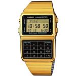 Casio DBC611G-1D Men's Gold Tone 25 Memory Calculator Databank Watch