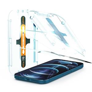 محافظ صفحه نمایش اسپیگن مدل Spigen GLAS.tR EZ Fit مخصوص اپل iPhone 12 Pro