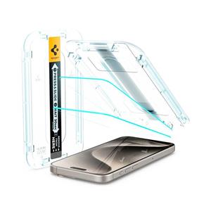 محافظ صفحه نمایش اسپیگن مدل Spigen GLAS.tR EZ Fit مخصوص اپل iPhone 15 Pro