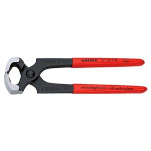 گاز انبر نجاری 210mm با دسته ساده چکش دار 51.01.210 کنیپکس Knipex 5101210