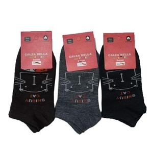 جوراب مچی اسپرت گربه ای بسته 3 جفتی کد 2240