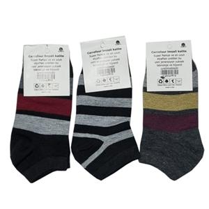 جوراب مچی اسپرت راه راه بسته 3 جفتی کد 2229