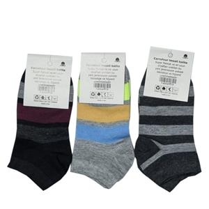 جوراب مچی اسپرت راه راه بسته 3 جفتی کد 2232