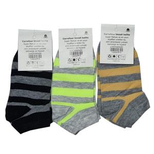 جوراب مچی اسپرت راه راه بسته 3 جفتی کد 2234