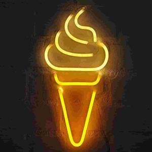 تابلو نئون طرح بستنی قیفی کد 202