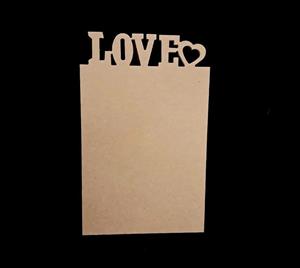 بیس خام MDF تخته سرو LOVE 