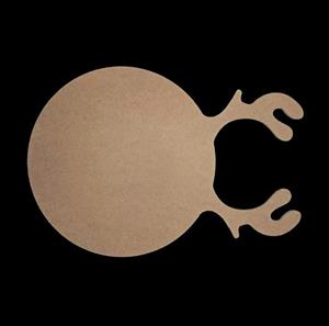 بیس خام MDF تخته سرو گرد شاخ گوزنی 9298 