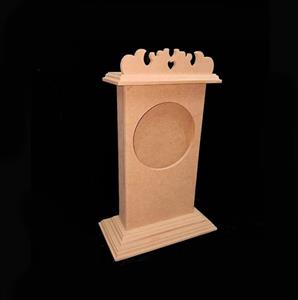 بیس خام MDF ساعت رو میزی ویکتوریا دهنه گرد 251340
