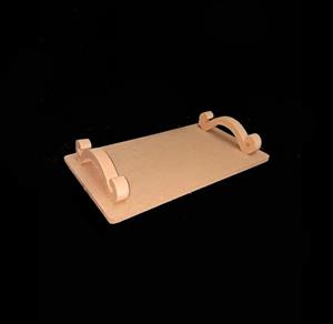 بیس خام MDF سینی تخت دسته چوبی 3017