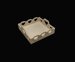 بیس خامMDF سینی دور قلبی 25*25